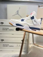 Air Jordan 4 Retro Black Military Blue 迈克尔 乔丹Aj4代中帮复古休闲运动文化篮球鞋Dr5415 Qw7701012#4