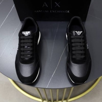 品牌：阿玛尼ARM NI 标准码：39–44 38、45定制 等级：官网同款 材料：原版牛皮面 舒适内里 轻便耐磨大底 款式类别：男士时尚休闲鞋 跑步 运动鞋