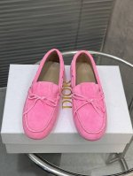 出厂 Dior迪奥新款单鞋乐福鞋便鞋 面料：高丝光牛反绒 内里:羊皮内里 大底:原版橡胶底 码数:35～41 40，41定做不退换