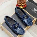 工厂p价 阿玛尼 Armani 新款休闲豆豆鞋、专柜一比一制作 优质做工，原单品质、进口牛皮鞋面皮内里原版橡胶大底、｛高品质看得见｝欧洲站高端大牌男鞋 码数：黑