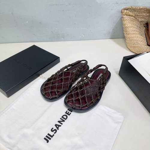 高品质出厂 ！小众潮牌Jilsander 吉尔桑达25春夏新款简易编织绳结镂空平底凉鞋单鞋！ 眼前一亮的款式 夏日氛围浓厚 软糯的皮子穿起来更显高贵 简约时髦的