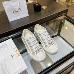 年D家上新啦，与官网同步 Walk N Dior 刺绣帆布鞋系列 全棉丝双面立体刺绣 此款鞋所有材料均为原版开模，上至五金，鞋带，大底，Pu中垫...鞋面布料都
