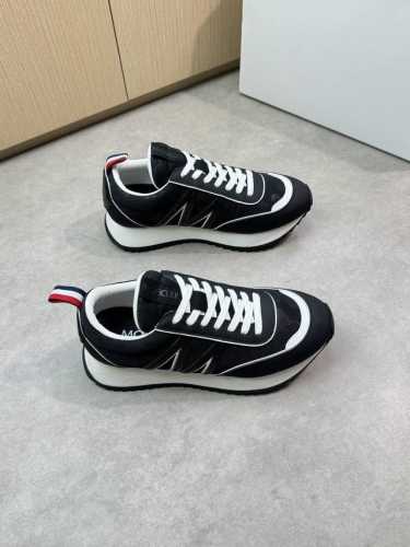 moncler 盟可睐 蒙口 -高端品质 原单休闲运动鞋 -鞋面：丝绸小牛皮、品牌迷彩帆布匹.车缝′M′图腾、品牌Logo织带、后跟空压品牌图腾 -内里：品牌帆