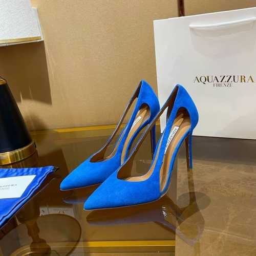 Aquazzura 顶级版本 菠萝女士镂空高跟单鞋 这款鞋采用真皮蕾丝镂空工艺制成，简单大方 蕾丝搭配设计使鞋子更有女人味，适合派对的设计适用各种套裙，于连衣裙