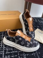代购级牛仔布280 皮面 Louis Vuitton 26ss 春夏新款 路易威登 男款小白鞋 休闲鞋 运动鞋原版9650 购入 开发做货，驴牌LV路易威登为中