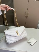 大 Ysl Loulou手袋 圣罗兰25早春Loulou款式强势回归 搭配滑动式链带可肩背可斜挎 D-374-2尺寸20×10 25×13 30×16