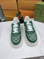 出厂价pp 古奇 休闲板鞋 官网同步新款 进口打蜡牛皮真皮内里制作原版中底 私家定制滴胶发泡大底大底组合 38-44S