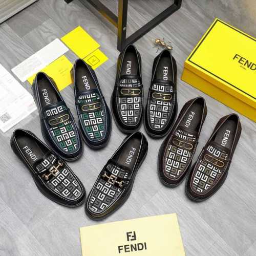商品商标：Fendi 芬迪 套脚皮鞋 正码码数: 38-44 商品材料：精选 荔纹牛皮拼接透气织布鞋面 牛皮内里 原版大底