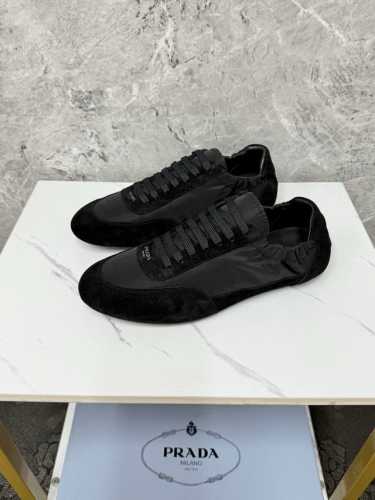 Prada-普拉达 官网同步 专柜品质 欧洲走秀款 鞋面进口原版牛皮面料 简而不凡 奢而不华 此款演绎着恰到好处 真皮内里 羊皮内里 特供大底 尺码 Size