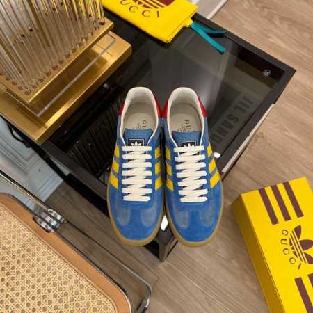 顶级版本升级版 adidas x Gucci联名款运动鞋 春夏新品 专柜新款拼色联名款运动鞋情侣款休闲板鞋系列～ 这一季的新配色绝了爆款 融汇两个品牌丰富且历史 - 点击图像关闭