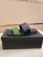 工厂p价 prada 拖鞋 顶级代购 男士春夏拖鞋专柜同步 鞋面意大利进口牛皮搭 标志图形高品质工艺 鞋底 原厂特供原版底 独家活动成型底超级舒适 原厂跟单货