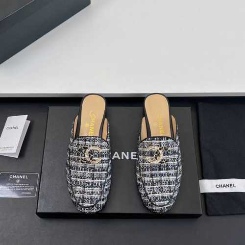 高版本 chanel 香奈儿 凉拖鞋 穆勒半包拖鞋 2025春夏系列火爆上新 这一季香家小爆款 小红书力推款 真的一眼爱了 链条水钻组合的经典双C扣完美搭配 怎