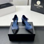 工厂p价 顶级品质 Chanel 小香25C早春新品 粗跟尖头凉鞋 后系带单鞋 玛丽珍鞋 香奶奶家一贯的优雅名媛气质 高级感十足 上脚非常Nice 法式风情 真
