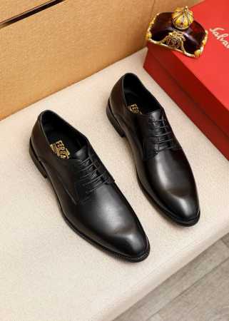 商品商标：Ferragamo 菲拉格慕 商务皮鞋 正码码数: 39-44 38.45.46订制 商品材料：精选 进口小牛皮鞋面，进口水染牛皮内里。强烈立体视觉效 - 点击图像关闭