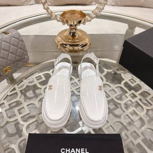 工厂p价 女装女鞋 运动原单 2025Ss Chane* Coco小香开边珠牛皮乐福鞋凉鞋 原单品质高版本精选意大利开边珠牛皮，以抛光工艺淬炼出珍珠般柔润光泽。