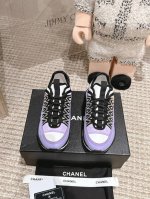 出厂价 顶级版本，地摊绕道！ Chanel香奈儿老爹鞋，男女情侣款 2024专柜顶级休闲款运动鞋 这款经典设计；鞋面多种工艺电绣的风格；大底却时尚运动；不平凡的