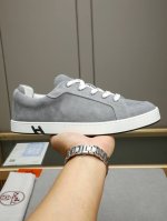 Hermes 爱马仕 -高端品质 原单休闲板鞋 -鞋面 纳帕小牛皮 鞋身车缝品牌'h'图腾 -内里 水染牛皮 -大底 原版Tpr.橡胶 双色成型大底 -超高品控