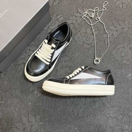 橙子出厂价 Rick Owens 欧文斯新款 复古厚底板鞋 休闲鞋运动鞋 暗黑系小白鞋 情侣款 原版购入开发 做货 掌握时尚的默契，采用全粒面小牛皮，散发出品质 - 点击图像关闭