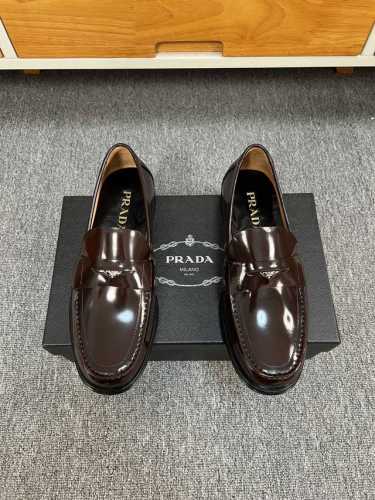 普拉～Prad* 新款专柜同步发售男士精品皮鞋，鞋面进开边珠 牛皮，本染牛皮内里，真皮大底，顶级品质！码数39-44 38.45.46定做不退不换 批