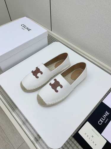 出厂 高版本 Celin* 思琳字母渔夫鞋系列 夏新款爆款渔夫鞋 简约大气时髦 耐看不过时 是时尚圈永不退潮的经典所在 复古的渔夫鞋～ 鞋面：原版手工编织面 特