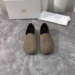 工厂p价p 顶级版本 代购品质 原版开发 The Row 2025Ss新款大头平底女鞋 新品一脚蹬乐福鞋 原版购入开发 做货 顶级原单品质，市面最高版本上脚简直