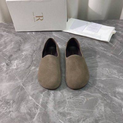 工厂p价p 顶级版本 代购品质 原版开发 The Row 2025Ss新款大头平底女鞋 新品一脚蹬乐福鞋 原版购入开发 做货 顶级原单品质，市面最高版本上脚简直