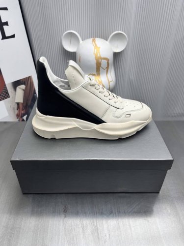 460 男款 瑞克-欧文斯 Rick Owens 时尚休闲板鞋！官网热门单品 原版高端定制 ！市场最高版本极简主义的色彩运用与用心剪裁经典百搭首选！高品质低价位