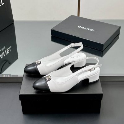 工厂P价 高版本！官网同步Chanel 2025新款 平底后空鞋、中跟Slingback凉鞋 香奶奶家一贯的优雅名媛气质 高级感十足 上脚非常Nice～ 不管光