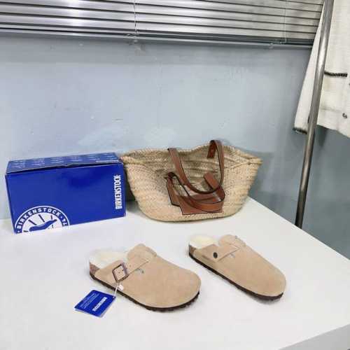 高品质出厂半拖 ！包子鞋 ！小众潮牌情侣款！BIRKENSTOCK 勃肯24ss秋冬新色休闲懒人鞋保暖羊毛包头半拖、包子鞋秋冬人手必备一双的勃肯鞋。乳木软胶鞋底