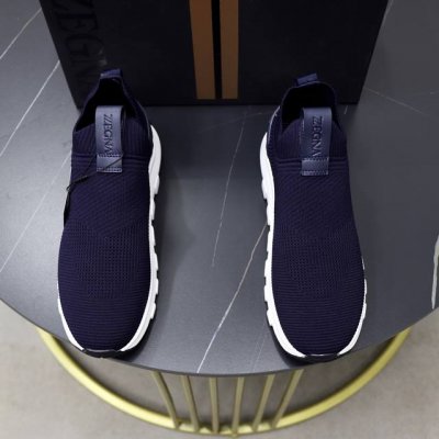 出厂价Pp： Zegna 杰尼亚 -高端品质 原单 飞织鞋系列 -鞋面：品牌高端羊绒飞织面、注塑品牌鸡眼 -内里：原版透气网布 -大底：原版Tpu发泡 成型大底