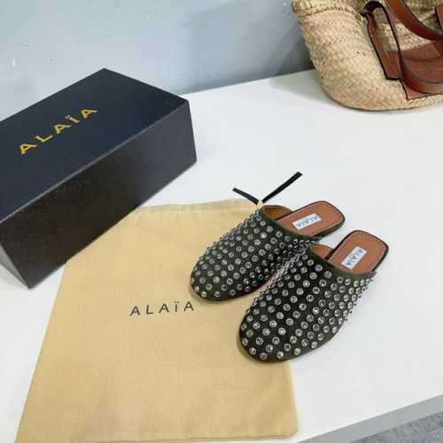 高品质出厂半拖钻面 ！ALAIA24春夏钻面圆头包头半拖单鞋！最新春夏时装秀新款系列平底芭蕾舞鞋！法国高端一线高定品牌！时尚界最后的手艺人 只忠于展现女性身体曲