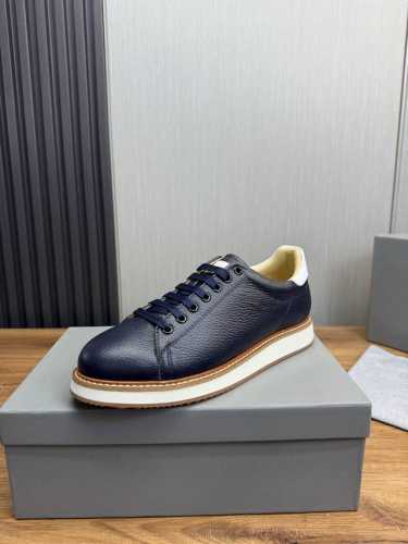 工厂P价 Brunello Cucinelli Bc. 男士休闲鞋 本款运动鞋选用进口牛皮 原版透气羊皮里垫，原厂防滑拼色大底 码数：39-44 45订做