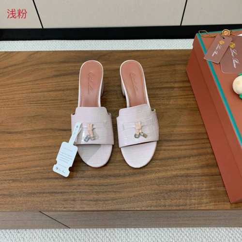 Loro Piana 石头纹中跟拖鞋。鞋面石头纹牛皮，羊皮内里及垫脚。真皮中底，真皮包跟。进口真皮大底。跟高8cm码数：34-42 34、40、41、42定制不