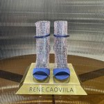 王炸款 R C 2025S 高版本 顶级货Rc的经典王炸款，后拉链及膝靴渔网鞋高跟短靴中筒露趾凉鞋 鞋面 进口羊皮 真丝 +弹力网布+克里奥水钻 内里 粒面珠光