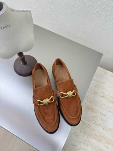 34-41 34 40 41 BOTTEGA VENET* 真皮 结绳配饰 女士Astaire乐福鞋 麂皮 老钱风 乐福鞋 原版一比一做法 一致五金 当今流行的