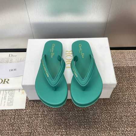 工厂价： 迪奥 Dior 2024春夏走秀新款高定iviera Sea系列女鞋 Cd字母logo拼色厚底人字拖夹趾凉鞋 顶级高端版本 材质：进口小牛皮+原版橡胶 - 点击图像关闭