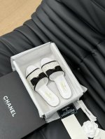 Chanel 24S早春新款鱼嘴系列拖鞋一如既往的高版本 经典蝴蝶结版面 鞋面内里羊皮 真皮大底Size:35-39 其他码数定