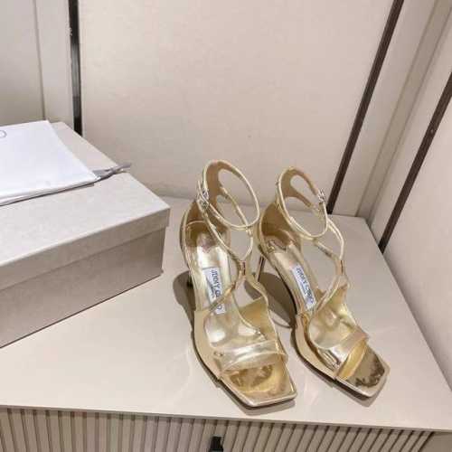 JimmyChoo 巴黎橱窗定制款！高跟凉鞋！市场最高品质！秒杀其他烂渣渣版本！流苏垂落之间 极致女人味 颜色：黑色裸色金色玫红 黄色 金色漆皮 细节也必须用上