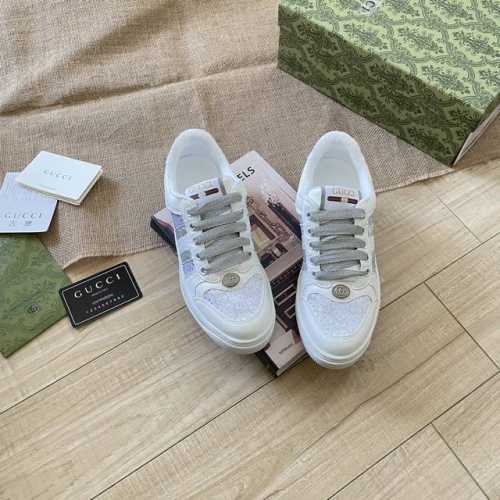出厂： Gucci 古驰2025顶级专柜 代购系列 官网上新 全球同步 古驰顶级情侣脏脏鞋 情侣鞋 古驰情侣 Gucci鞋控 小红书热搜常客 情侣穿搭Oot D