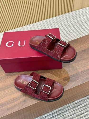 工厂P价 女装女鞋 运动原单新品厚底Gucci互扣式刺绣大G横带穆勒鞋 官网同步，原版一比一复制，最高版本所有材质细节均与Yb一致 常年做货。 面料：进口G G