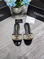 橙子出厂价p Chanel 香奈儿 春夏新款 C扣珍珠拖鞋 精致凉拖 码数：35-40