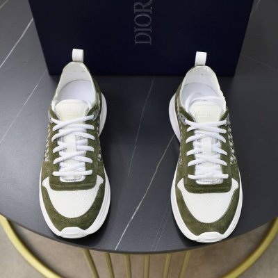 dior 迪奥 -高端品质 原单 -鞋面：纳帕小牛皮、品牌图腾网布、鞋舌品牌塑胶Logo -内里：垫脚；高韧性布匹 -大底：超轻Tpu发泡 橡胶：双色成型大底