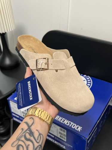 橙子出厂价 德国 BIRKENSTOCK 勃肯鞋 包头半拖 全真皮，原版大底，原标原盒，男女同款，情侣款 码数：35-46