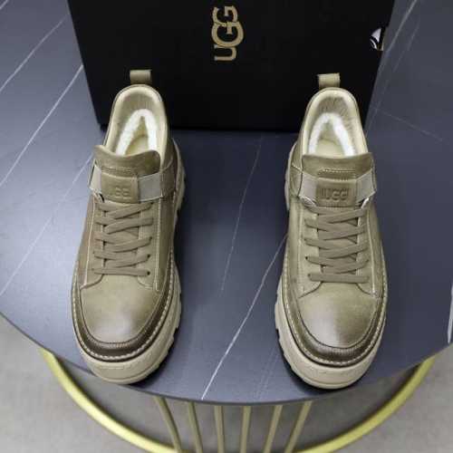 澳洲进口加厚羊毛 品牌：UGG正品代购 尺码：39 44 等级： 官网1:1 材料： 头层真皮防水防冻鞋面 真毛内里 原版防滑 柔软 耐磨大底 款式类别：男士休