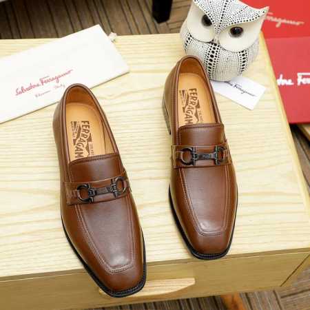 调工厂P价 男装男鞋 运动原单 菲拉格幕 Ferragamo 新款男士休闲套脚鞋官网原版1:1开模，原单品质做工精细，高端奢华鞋面采用进口意大利头层牛皮奢华水染 - 点击图像关闭