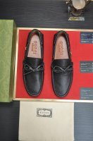 调工厂p价 男装男鞋 运动原单 古奇 Gucci 高端牛里 新款Gucci* 古奇豆豆鞋！选用进口原版牛皮，内里头层舒适牛皮内里！原版耐磨橡胶大底！高品质精品！