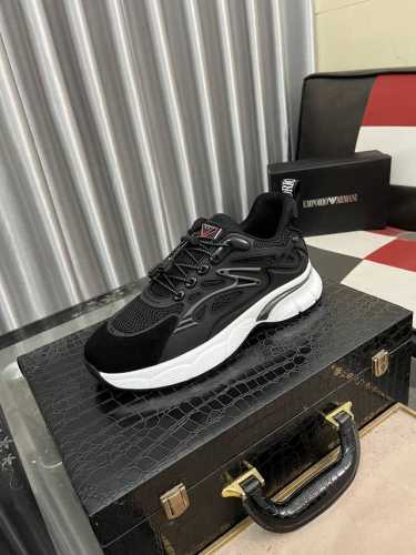 出厂价： Emporio Ar阿玛尼，2024最新品，，超级有范儿的一款休闲鞋！精选头层小牛皮水洗羊里鞋舌精致工艺图案装饰logo，工艺极致奢华精湛，上脚帅气十