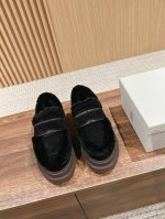 顶级品质 Brunello Cucinelli fw24 new arrival～ BC 2024秋冬新款｜厚底羊毛乐福鞋 皮毛一体材质～妥妥的保暖神器一枚～