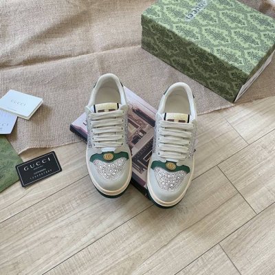出厂： Gucci 古驰2025顶级专柜 代购系列 官网上新 全球同步 古驰顶级情侣脏脏鞋 情侣鞋 古驰情侣 Gucci鞋控 小红书热搜常客 情侣穿搭Oot D