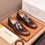 调工厂p价 男装男鞋 运动原单 水染牛里 Louis Vuitton* 高端 路易威登 专柜最新款 正装商务皮鞋原版最高品质 进口意大利小牛皮面料牛皮内里 原版